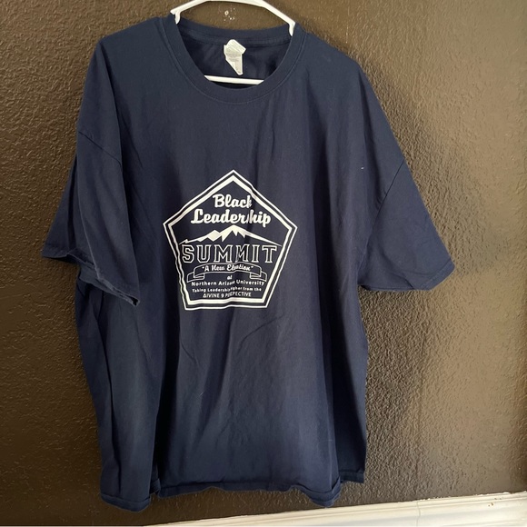 Navy Blue Short Sleeve Black Leadership Summit Devine Nine Graphic Tee, Size 3XL - Picture 1 of 5